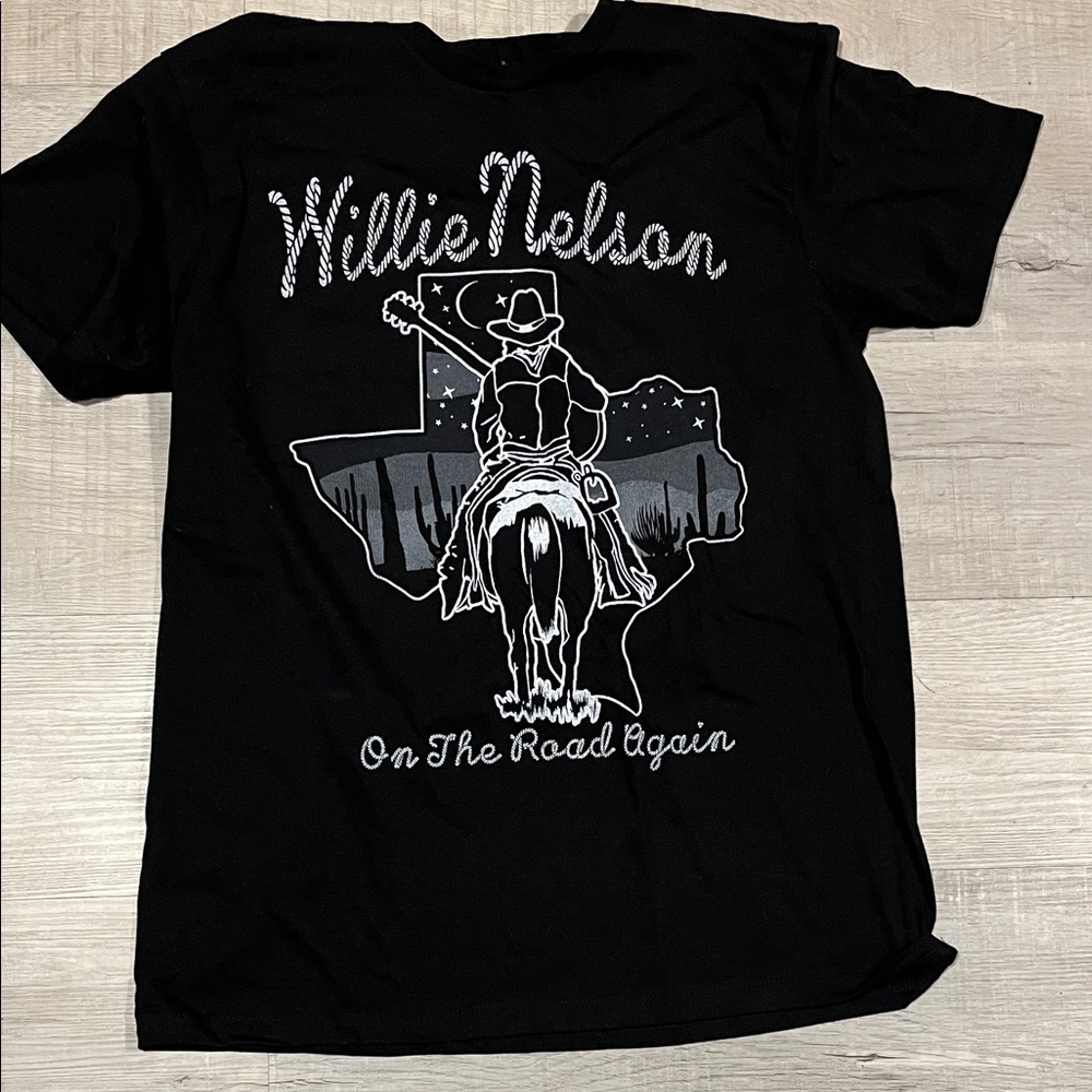 Zion Rootswear Black Willie Nelson Tee